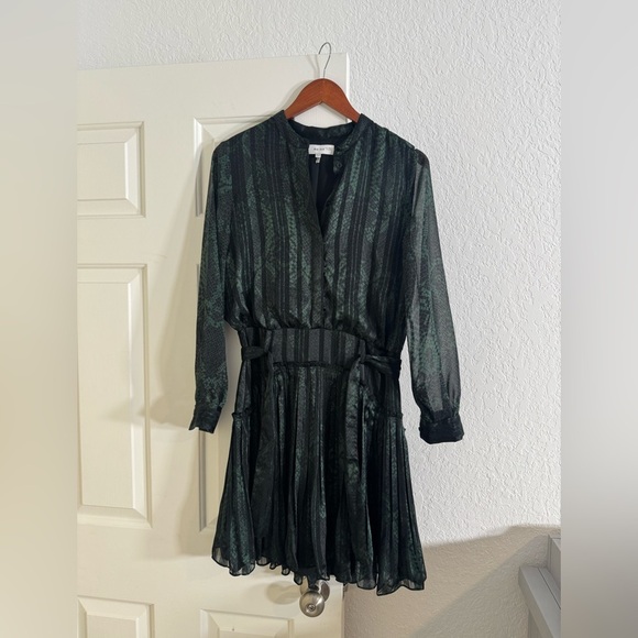 REISS Gillian Ruffle Interest Mini Dress - Picture 3 of 8